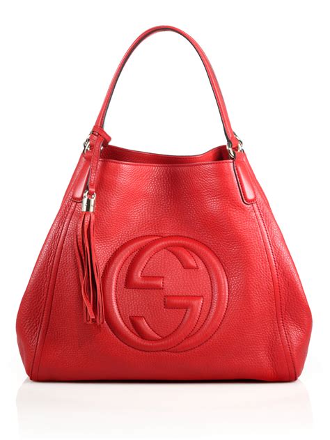 gucci red soho bag